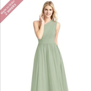 Azazie Chiffon Bridesmaids Dress in Dusty Sage 💚